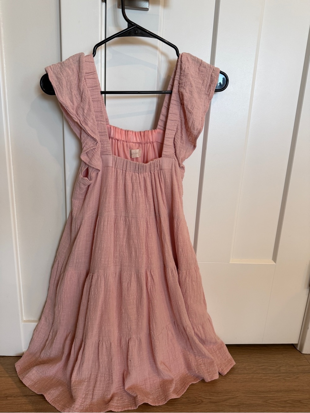 Altar'd State Dusty Pink Ruffle Strap Sundress
